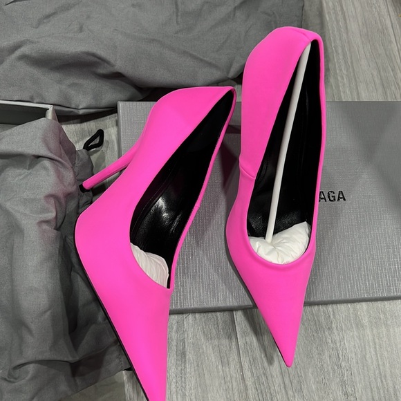 BALENCIAGA Knife Pump in Fluo Pink new - Picture 5 of 16